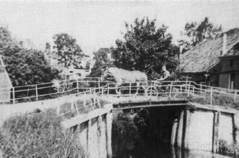 Dijkstraat groentboer Ottens en zijn paard op de Til over We.jpg